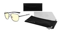 GUNNAR - Mustang Computer Glasses with Blue Light Reduction, Amber Lenses - Onyx - Large Front
