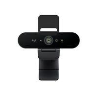 Logitech - 4K Pro 4096 x 2160 Webcam with Noise-Canceling Mic - Black - Large Front