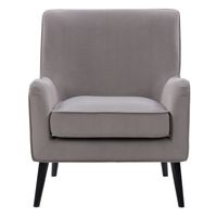 CorLiving - Elwood Modern Accent Chair - Gray - Large Front