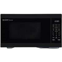 Sharp - 1.1 Cu. Ft. Countertop Microwave Oven - Black - Large Front