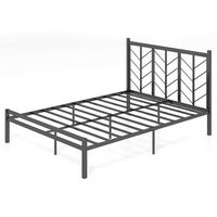 Costway Queen Size Platform Bed with Headboard 11.5