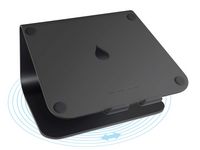 Rain Design mStand360 Laptop Stand w/ Swivel Base - Black - Large Front
