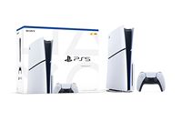 Sony - PlayStation 5 Slim Console - White - Large Front