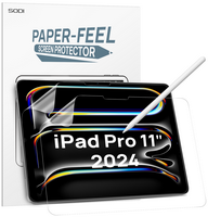 Sodi - Paper Feel Screen Protector for iPad Pro 11 Inch 2024, Draw Like on Paper, Scratch Resista... - Large Front