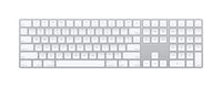 Apple - Magic Keyboard full size with Numeric Keypad - Silver/White - Large Front