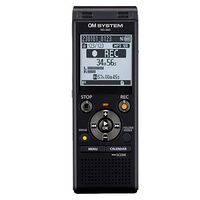 OM System - WS-883 Digital Voice Recorder - Black - Large Front