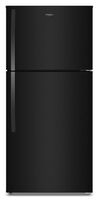 Whirlpool - 30 in. Wide 19.2 cu. ft. Top-Freezer Refrigerator with Total Coverage Cooling - Black - Large Front