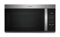 Whirlpool - 1.7 Cu. Ft. Over-the-Range Microwave with 1000-Watts Cooking Power - Stainless Steel - Large Front