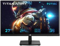 Titan-army - P2718C 27” Gaming Monitor, IPS 144Hz 1920×1080p FHD, FreeSync 99% sRGB, HDR10 (Displ... - Large Front