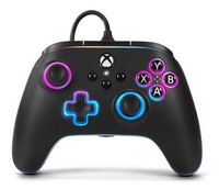 PowerA Advantage Wired Controller for Xbox Series X|S with Lumectra - Black - Black - Large Front