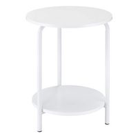 OSP Home Furnishings - Elgin Accent Table - White - Large Front