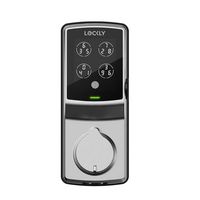 Lockly - Secure Pro Smart Lock Wi-Fi Replacement Deadbolt with 3D Biometric Fingerprint/Keypad/Vo... - Large Front