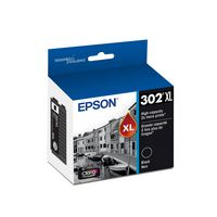 Epson - 302XL High-Yield Ink Cartridge - Black - Large Front