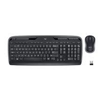 Logitech - MK320 Full-size Wireless Membrane Keyboard and Mouse Bundle - Black - Large Front