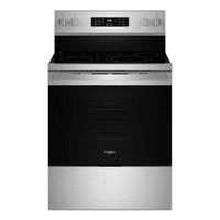 Whirlpool - 5.3 Cu. Ft. Freestanding Single Electric Range with Steam Air Fry and Air Baking - St... - Large Front