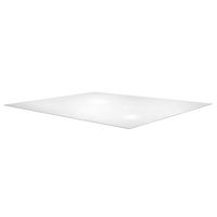 Floortex - Executive XXL Square Polycarbonate Chair Mat for Carpet 60 x 60 inches - Clear - Large Front