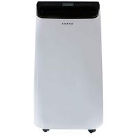 Amana - 450 Sq. Ft. Portable Air Conditioner - White/Black - Large Front