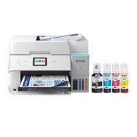 Epson - EcoTank ET-4950 Wireless All-in-One Color Supertank Inkjet Printer - White - Large Front