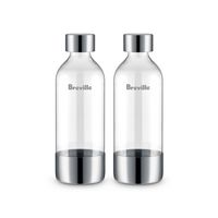 Breville - the InFizz Bottles 1L - 2 Pack - Clear - Large Front