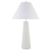 Camden&Wells - Brigitta Table Lamp - Flat White - Large Front