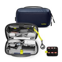 tomtoc - Navigator-T13 Electronic Organizer Accessory Storage Bag Tech Pouch for MacBook Charger,... - Large Front