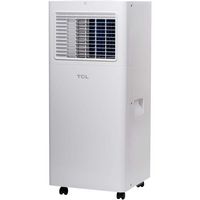 TCL - 250 Sq. Ft. Smart Portable Air Conditioner - White - Large Front