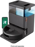 iRobot - Roomba Plus 505 Combo Robot Vacuum & Mop + AutoWash Dock - Black - Large Front