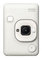Fujifilm - instax mini LiPlay Hybrid Instant Camera - Misty White - Large Front