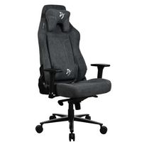 Arozzi - Vernazza Series XL Soft Fabric Gaming Chair - Dark Grey - Large Front