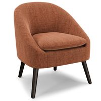 Simpli Home - Redding Accent Chair - Rust - Large Front