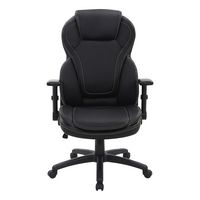 Office Star Products - Exec Bonded Lthr Office Chair - Black - Large Front