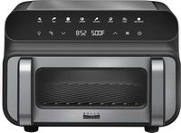 bella PRO - 10.5-qt. Touchscreen 5-in-1 Indoor Grill & Air Fryer - Stainless Steel - Large Front