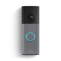 Ring - Battery Doorbell (newest model) Retinal 2K with wide-angle video, up to 6x Zoom, Two-Way T... - Large Front