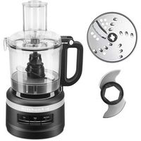 KitchenAid - Easy Store 7-Cup Food Processor in Matte - Black - Large Front