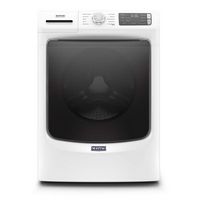 Maytag - 4.5 Cu. Ft. High-Efficiency Stackable Front Load Washer with Steam and Fresh Spin - White - Large Front