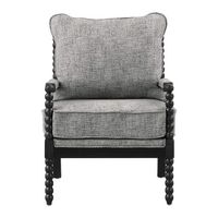 OSP Home Furnishings - Eliza Spindle Chair - Graphite - Large Front