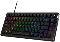 HyperX - Alloy Rise 75 75% Wired Mechanical Linear Switch Gaming Keyboard with RGB Lighting - Black - Large Front