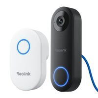 D340P Wired PoE Smart Video Doorbell Camera 2K+ 5MP with Chime, Pre-Record, Works with Reolink NV... - Large Front