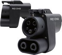 Rexing - Tesla to CCS Adapter for EVs – 500A, 1000V DC Fast Charging – Compatible with Tesla Supe... - Large Front