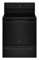 Whirlpool - 5.3 Cu. Ft. Electric Range with Air Cooking Technology - Black - Large Front