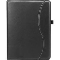 SaharaCase - Business Series Folio Case for Samsung Galaxy Tab S8+ and Tab S7 FE - Black - Large Front