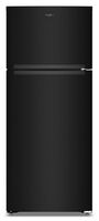 Whirlpool - 18.0 Cu. Ft. Top-Freezer Counter-Depth Refrigerator with Total Coverage Cooling - Black - Large Front