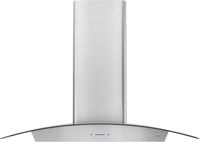 Zephyr - 30 inches - Convertible - Wall Range Hood - Stainless Steel + Glass - Large Front