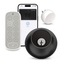 Level - Lock+ Connect with Keypad Smart Lock Bluetooth/Wi-Fi Replacement Deadbolt with App / Keyp... - Large Front