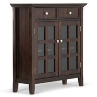 Simpli Home - Acadian Entryway Storage Cabinet - Brunette Brown - Large Front