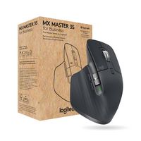 Logitech - MX MASTER 3S Bluetooth Edition for Business Performance Wireless Mouse - Wireless - Gr... - Large Front