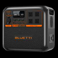 BLUETTI - AC180P 1800W Back-Up Solar Generator (1440 Wh Capacity) - Black - Large Front