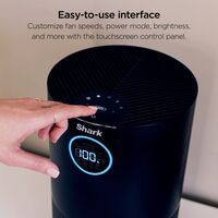 Shark - Air Purifier MAX with True NanoSeal HEPA, Cleansense IQ, Odor Lock, Cleans up to 1200 Sq.... - Left View