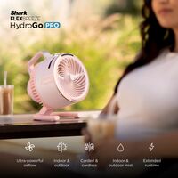 Shark - FlexBreeze HydroGo Pro Fan - Graphite - Left View