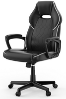 ACGAM - Ergonomic Gaming Chair with PVC Leather, Lumbar Support, Headrest, 360° Swivel, Adjustabl... - Left View